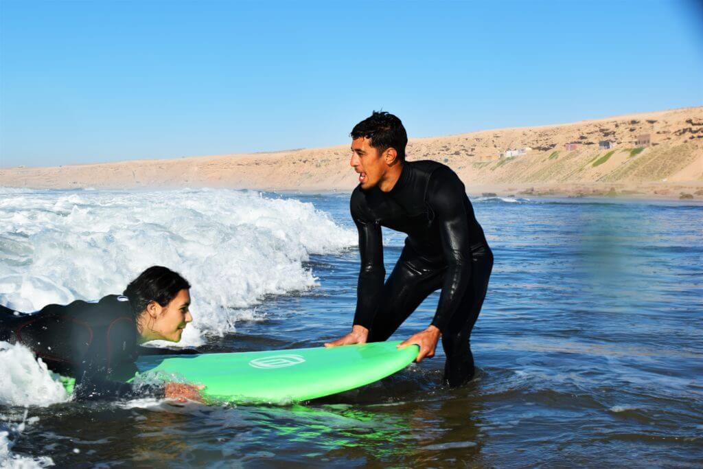 Beginner surflessons in Taghazout