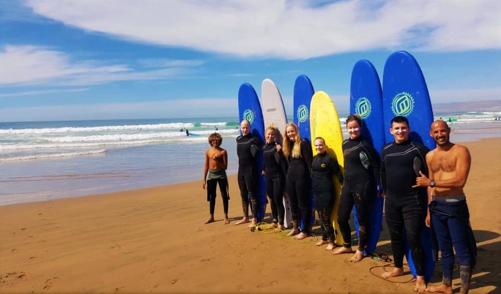 Private surf lessons - Surfcamp surflessons Morocco