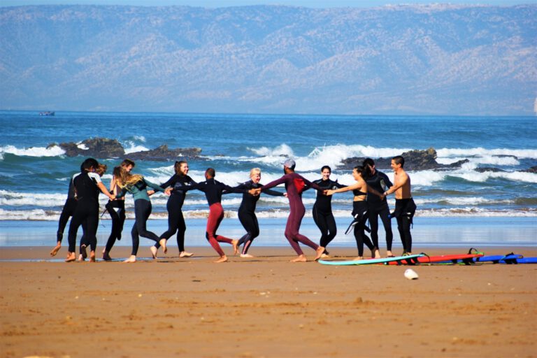 Beginner surf lessons Taghazout in Morocco