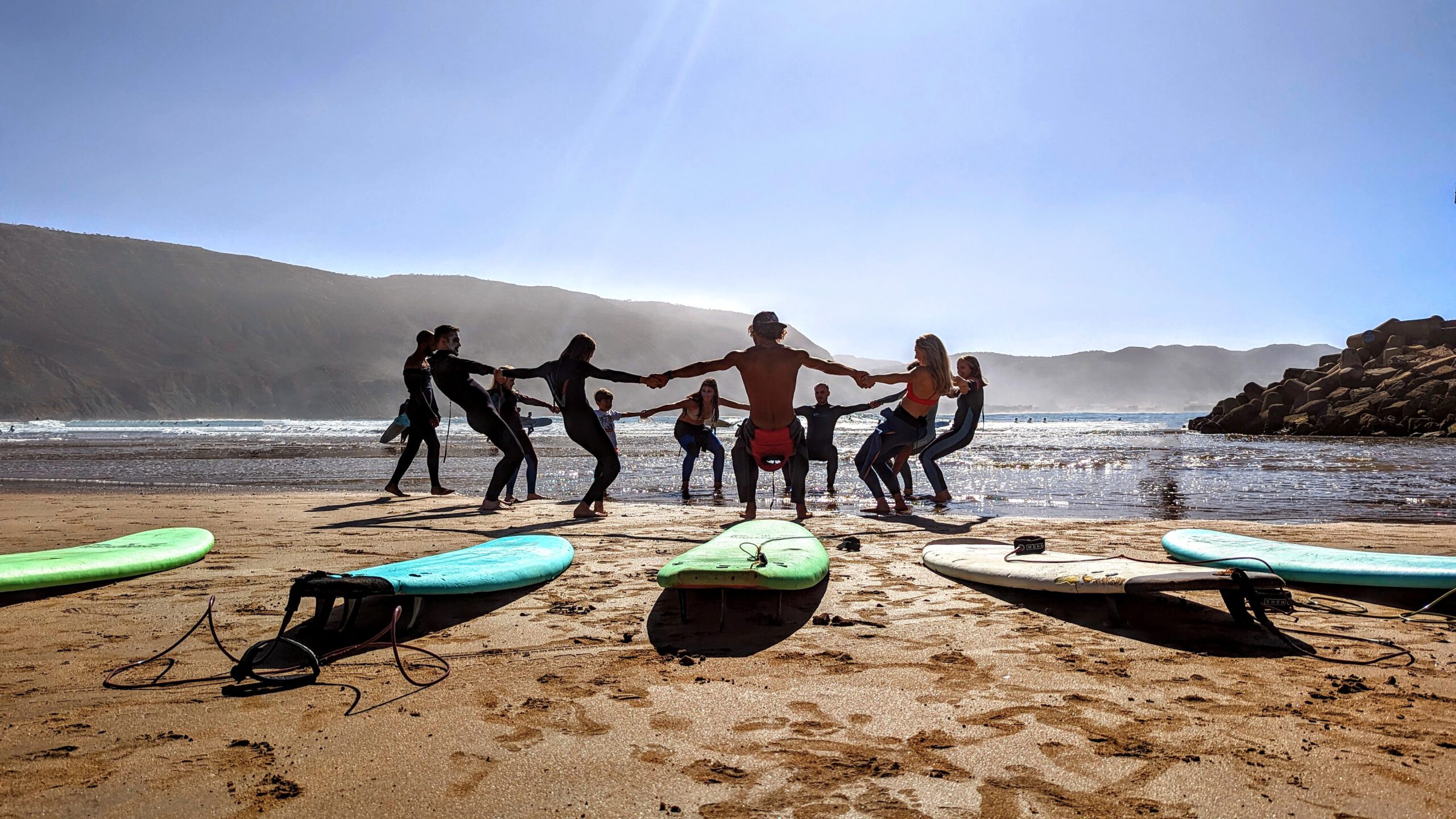 surflessons during adventure holiday