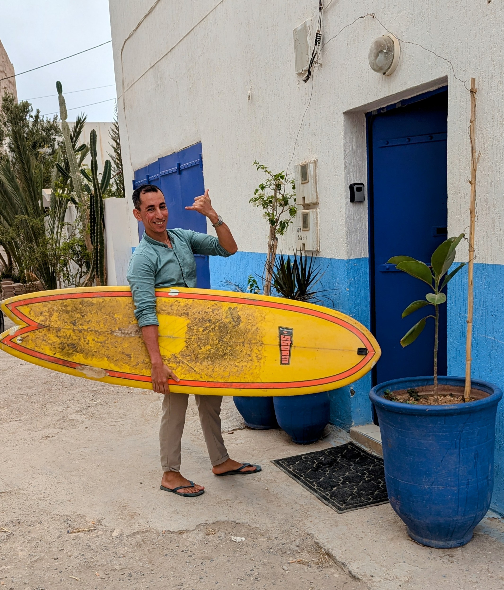 Mohamed, host of the surfcamp